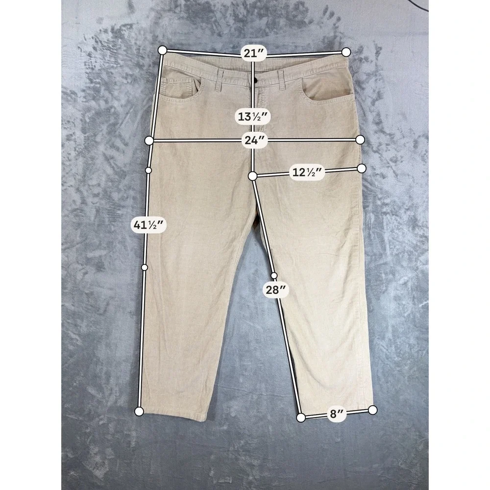 Vineyard Vines Corduroy Straight Jeans Men's Size 42x30‎ Beige Pants